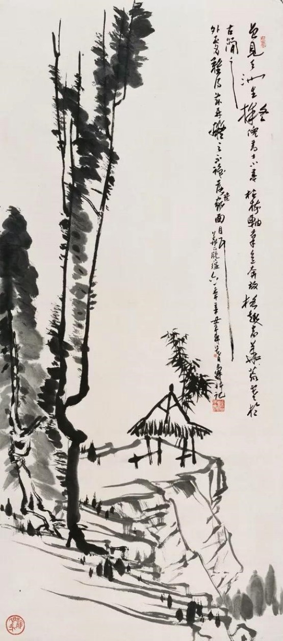 吳冠中談潘天壽的構圖